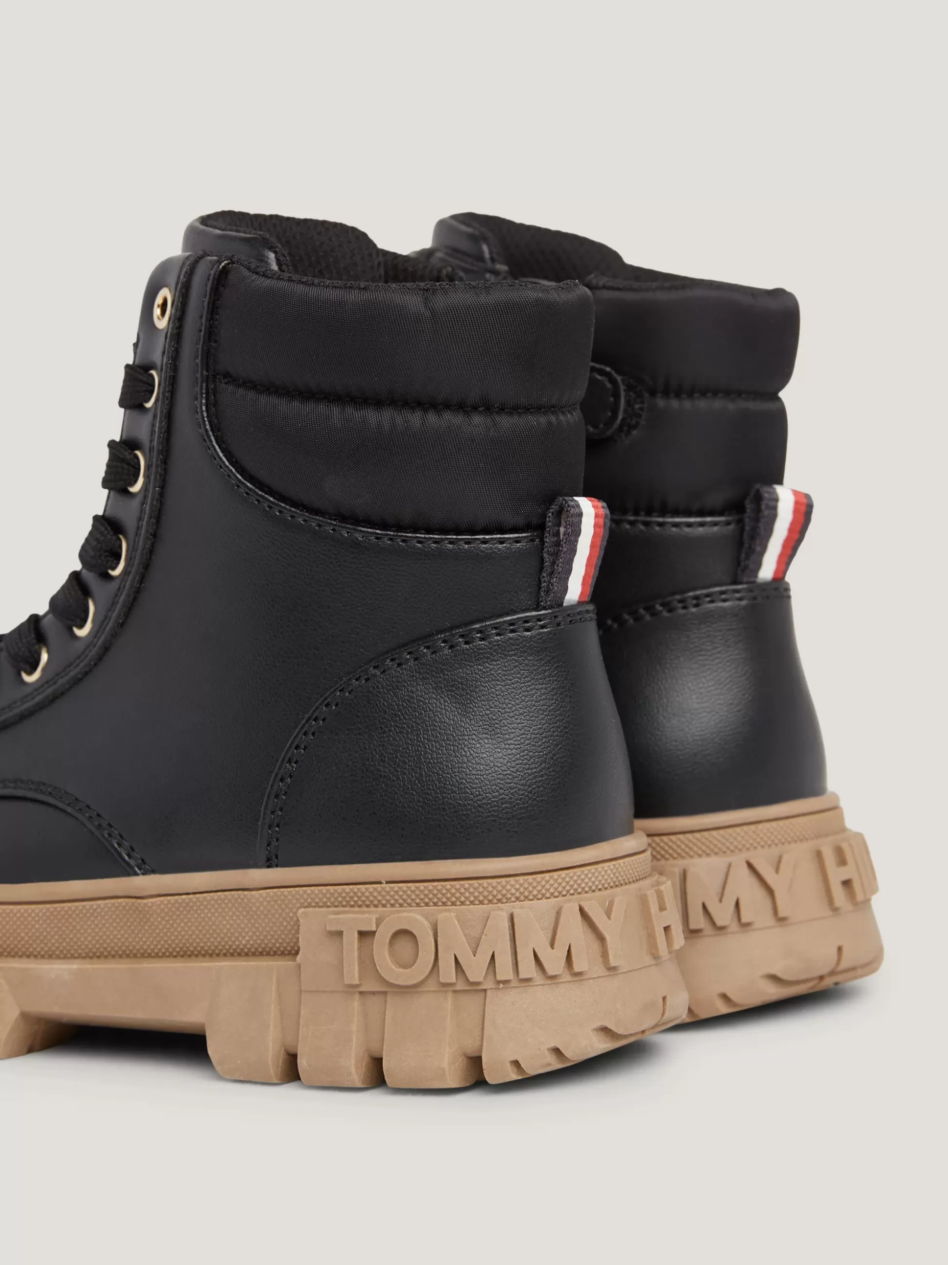 Dzieci Tommy Hilfiger Obuwie I Akcesoria^Wiązane Botki Na Grubej Podeszwie