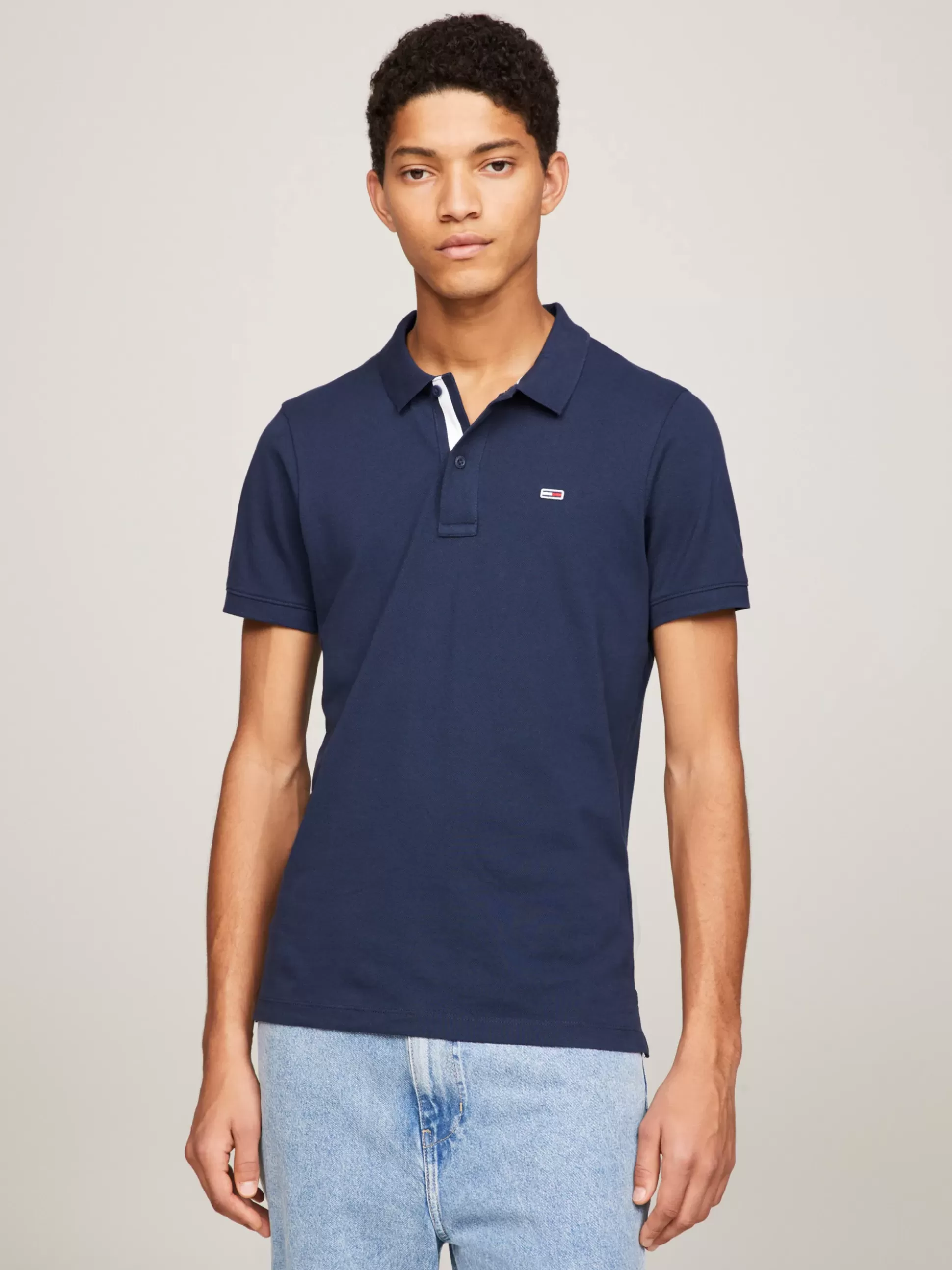 Tommy Hilfiger Koszulki Polo^Wąska Koszulka Polo Z Bawełny