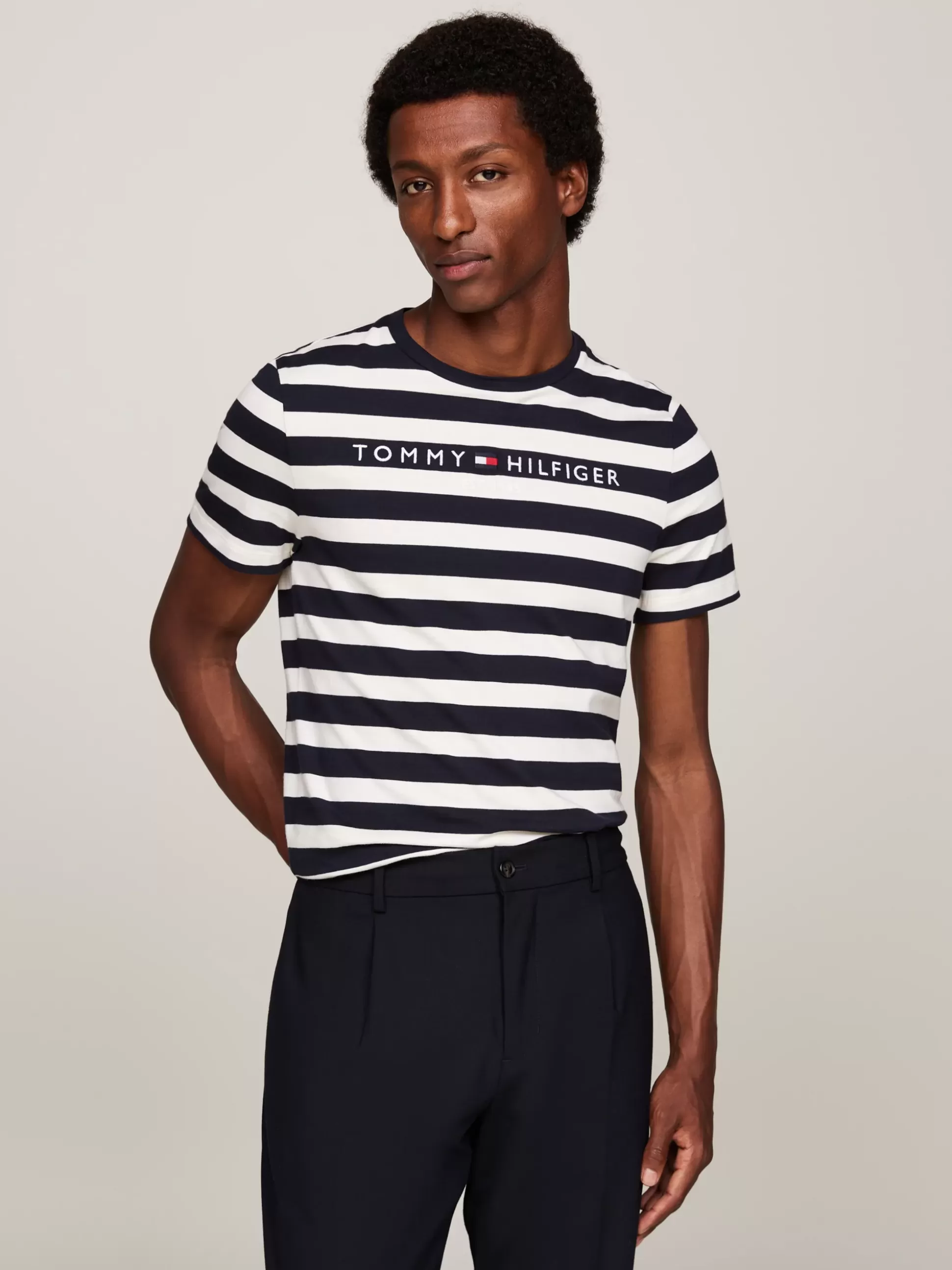 Tommy Hilfiger T-Shirty^Wąski T-shirt W Paski