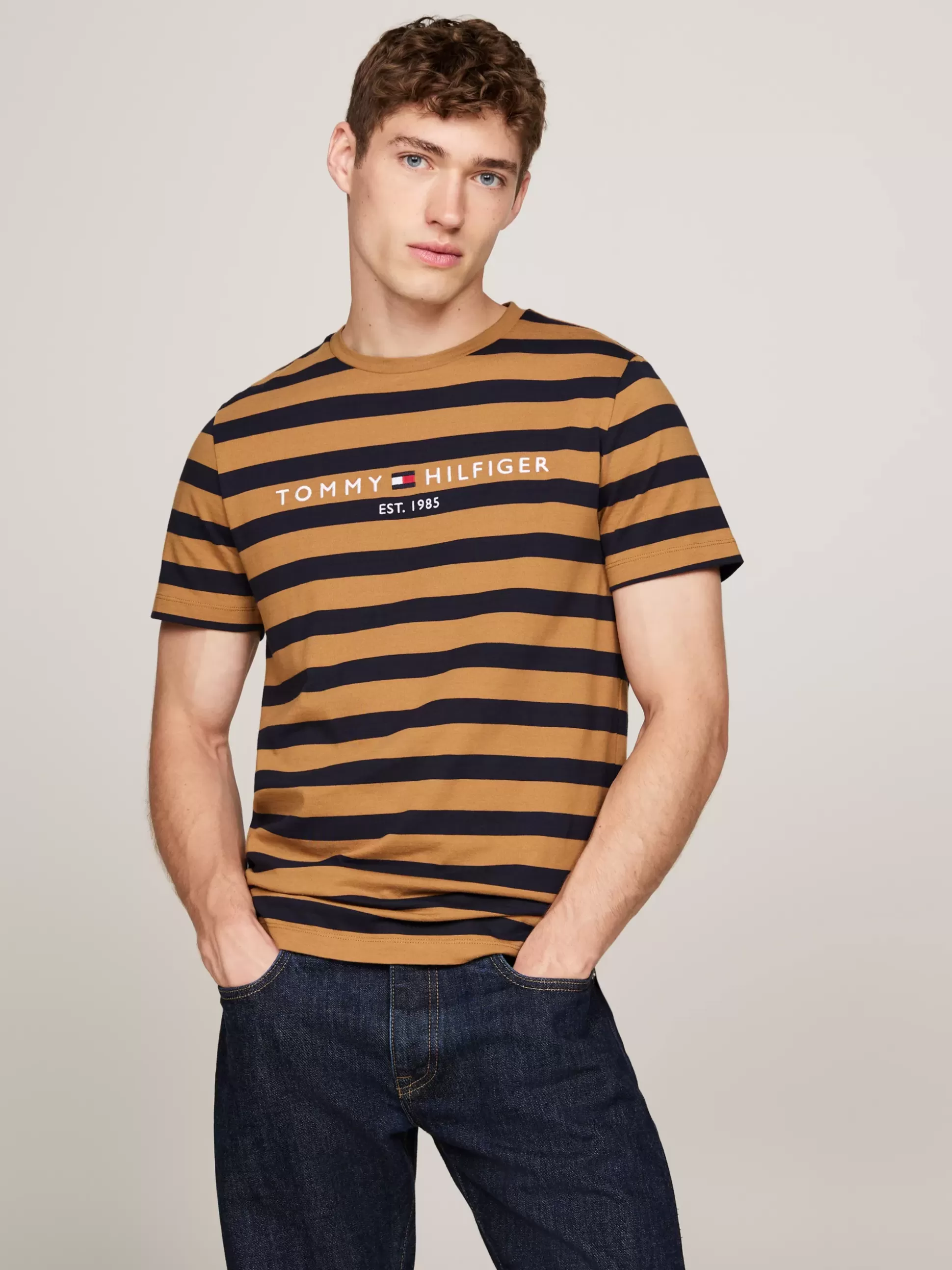 Tommy Hilfiger T-Shirty^Wąski T-shirt W Paski