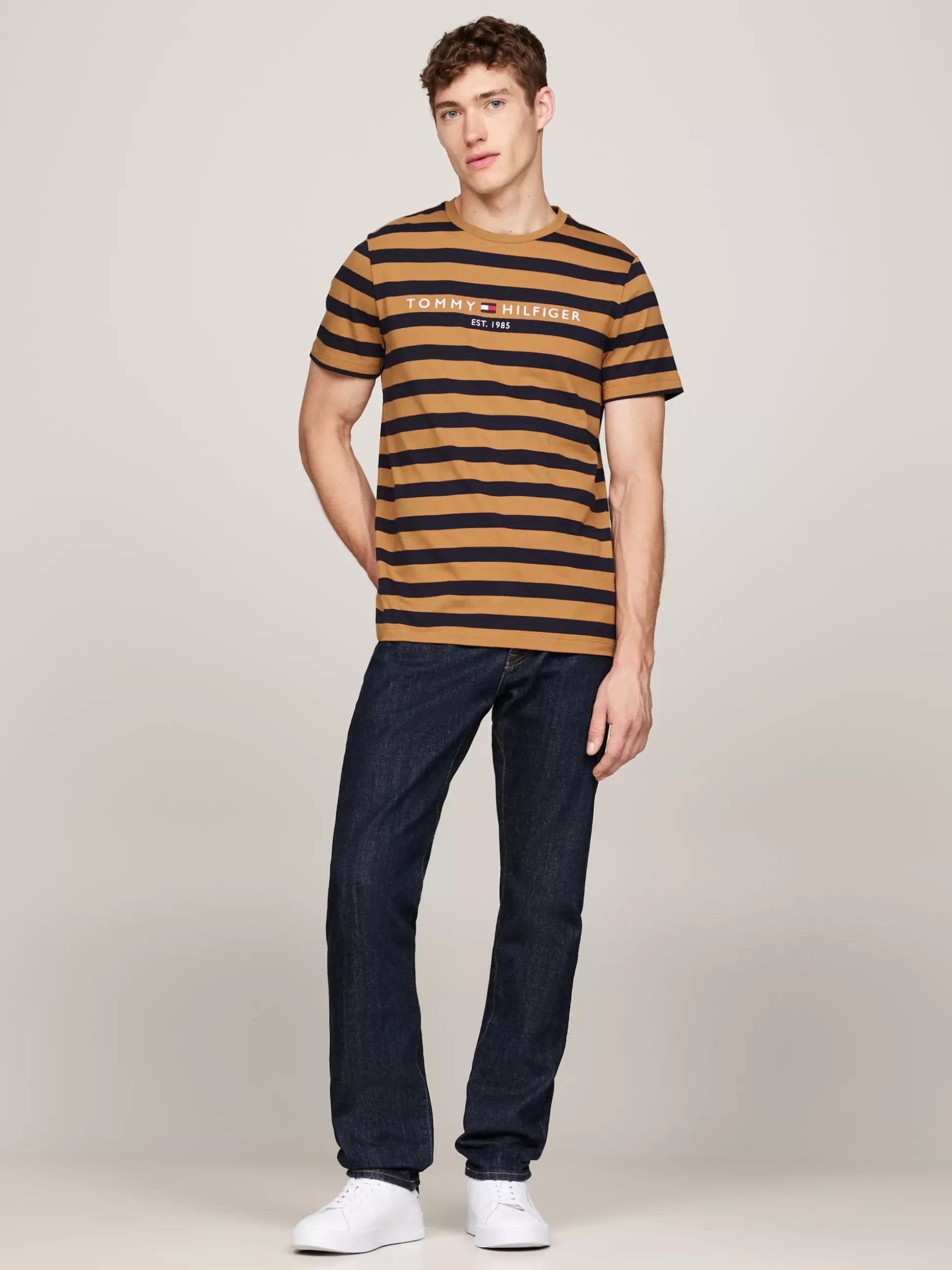 Tommy Hilfiger T-Shirty^Wąski T-shirt W Paski