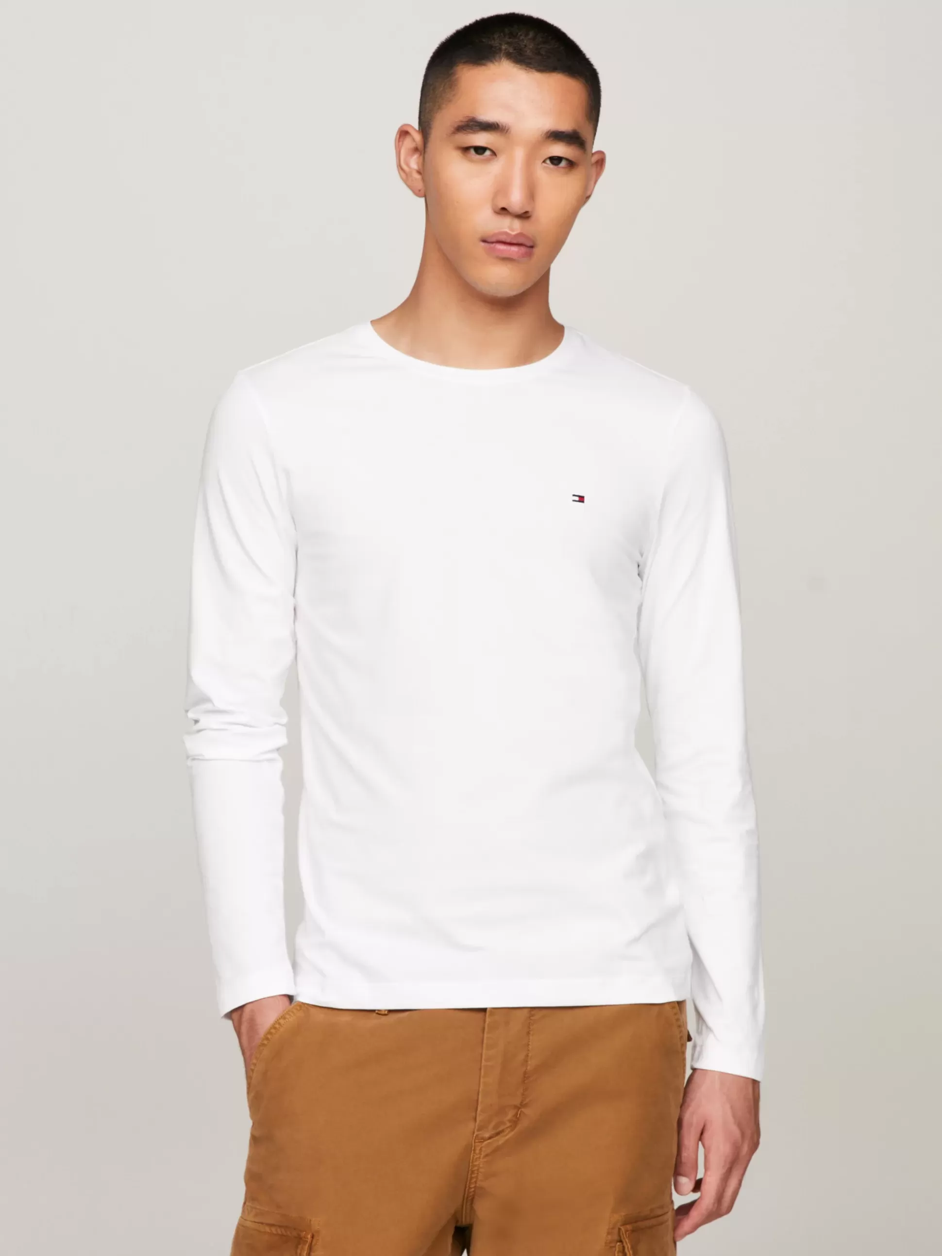 Tommy Hilfiger T-Shirty^Wąski T-shirt Z Długim Rękawem