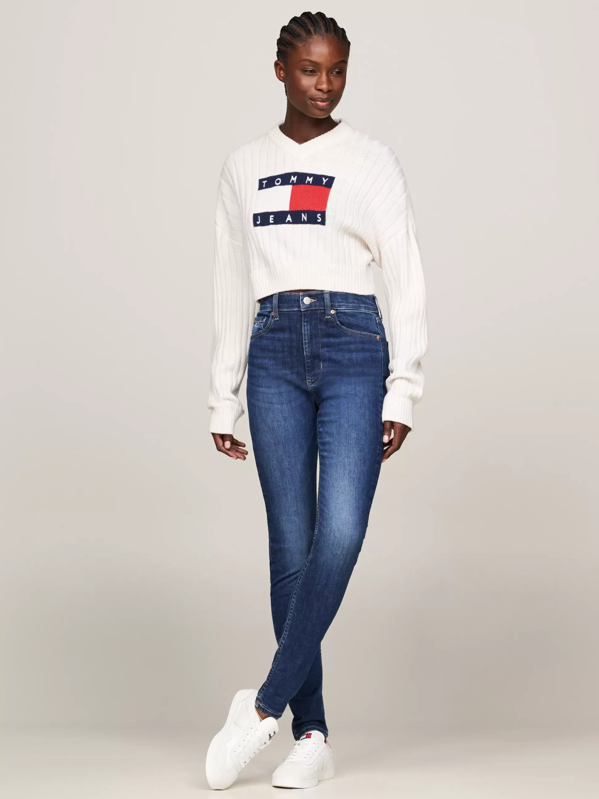 Tommy Hilfiger Jeansy^Wąskie Jeansy Sylvia Z Wysokim Stanem