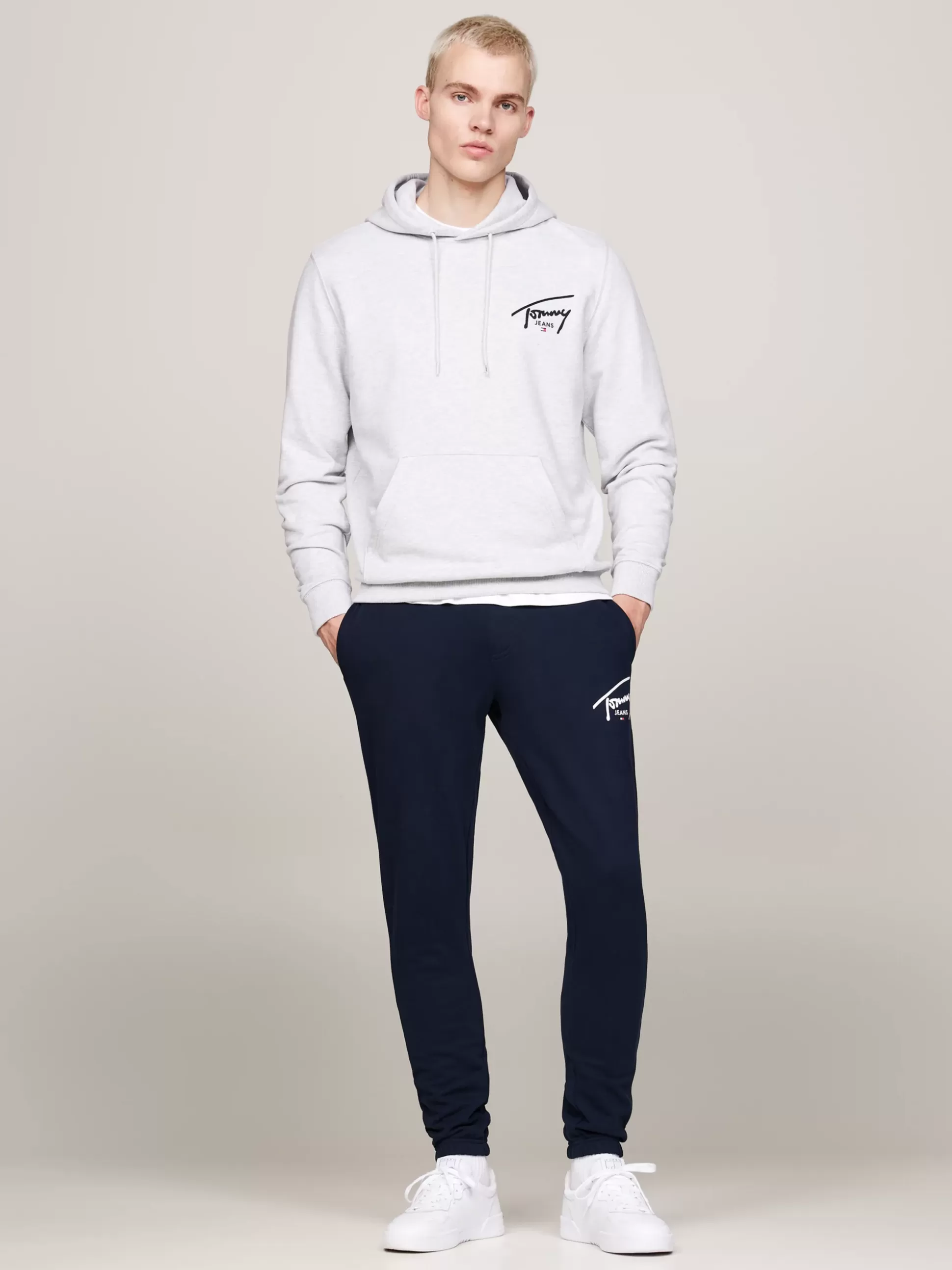 Tommy Hilfiger Spodnie^Wąskie Joggery Z Mankietami I Logo