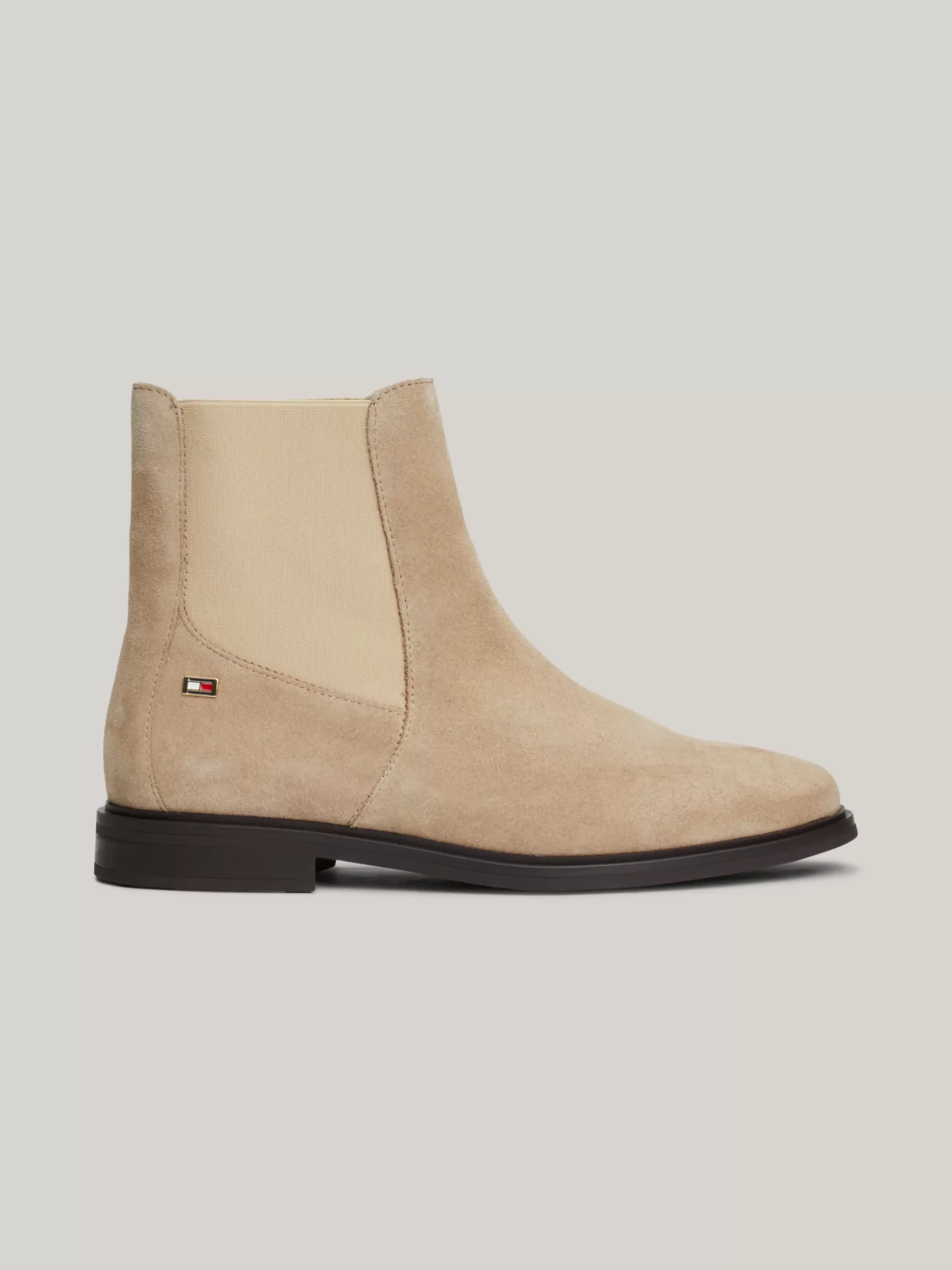 Tommy Hilfiger Chelsea Boots | Botki^Zamszowe Sztyblety Z Emaliowaną Flagą