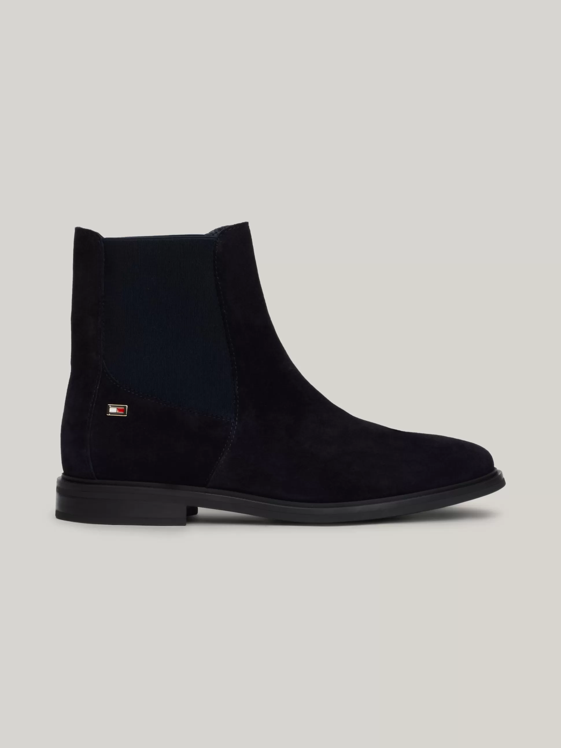 Tommy Hilfiger Chelsea Boots | Botki^Zamszowe Sztyblety Z Emaliowaną Flagą