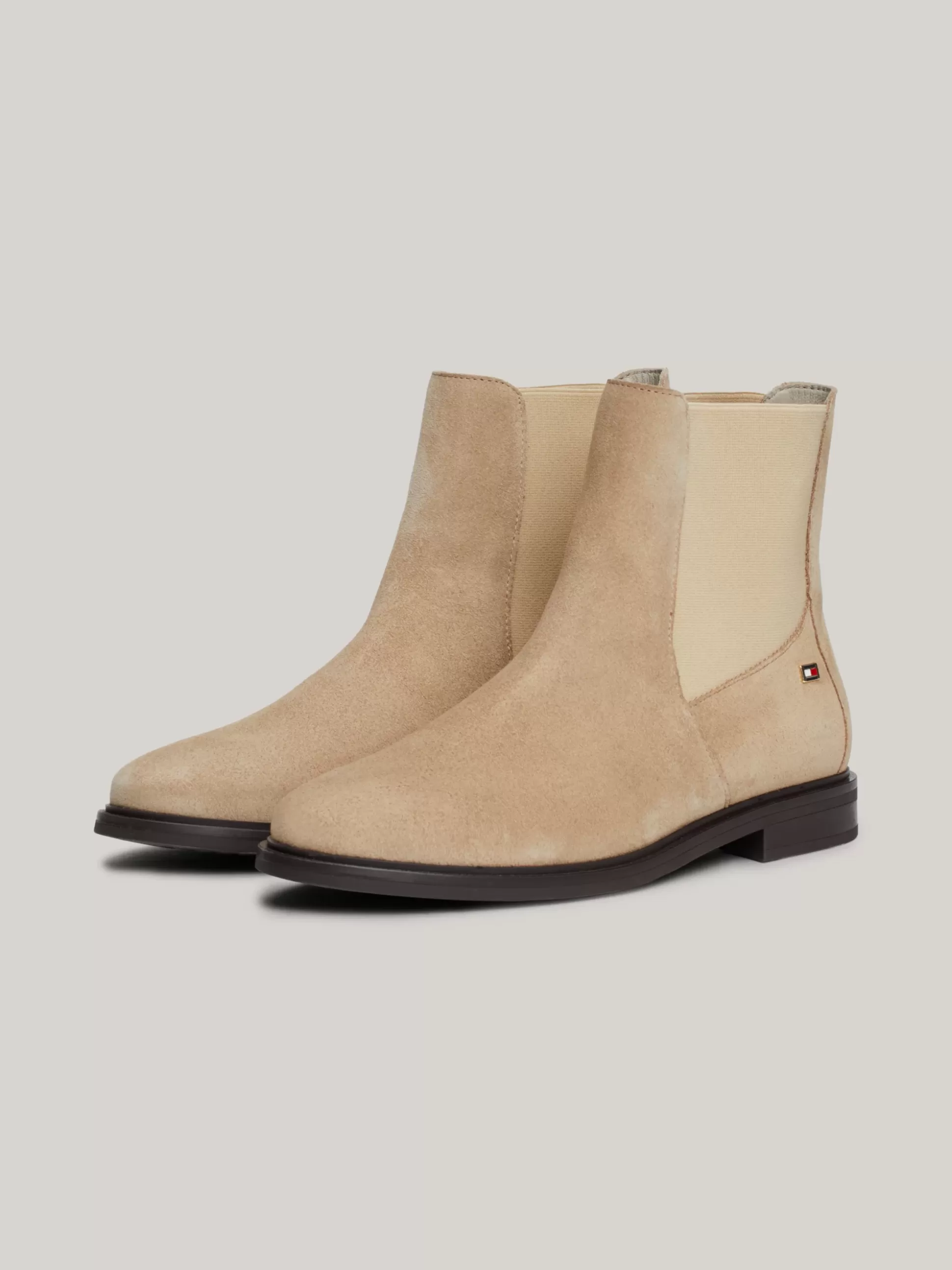 Tommy Hilfiger Chelsea Boots | Botki^Zamszowe Sztyblety Z Emaliowaną Flagą