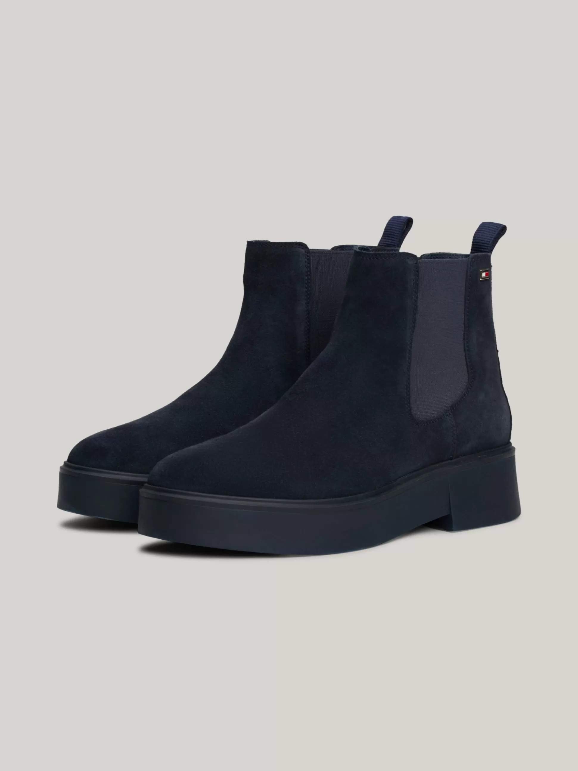 Tommy Hilfiger Chelsea Boots | Botki^Zamszowe Sztyblety Z Grubą Podeszwą