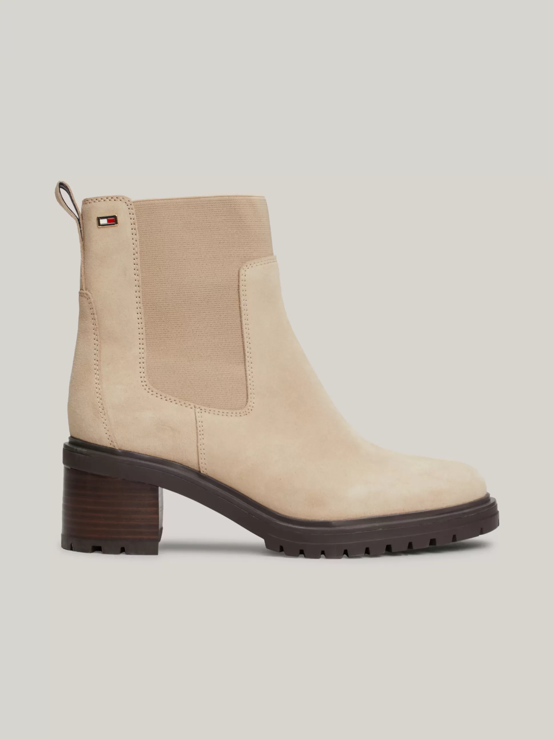 Tommy Hilfiger Chelsea Boots | Botki^Zamszowe Sztyblety Z Obcasem Klockowym