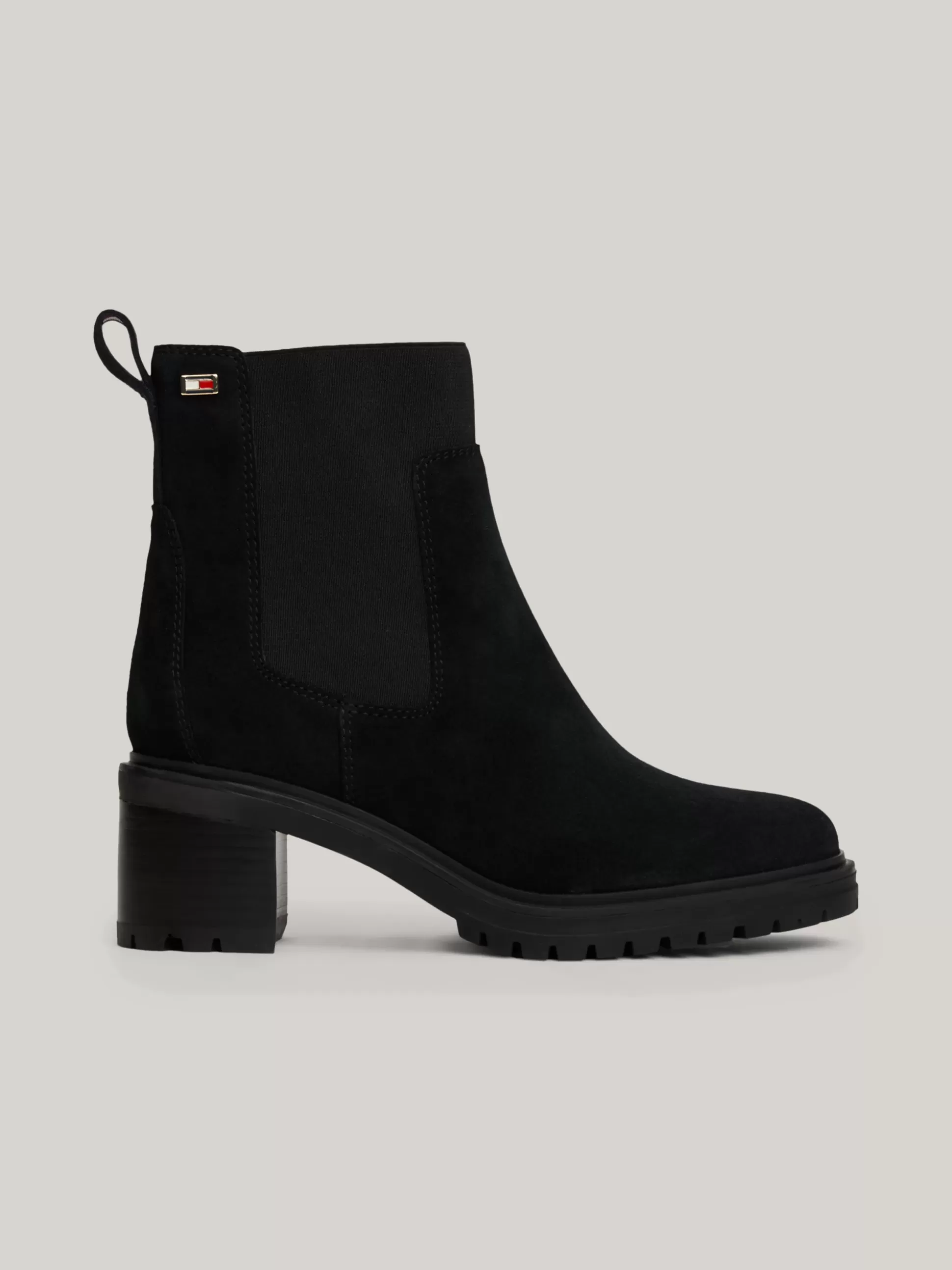 Tommy Hilfiger Chelsea Boots | Botki^Zamszowe Sztyblety Z Obcasem Klockowym