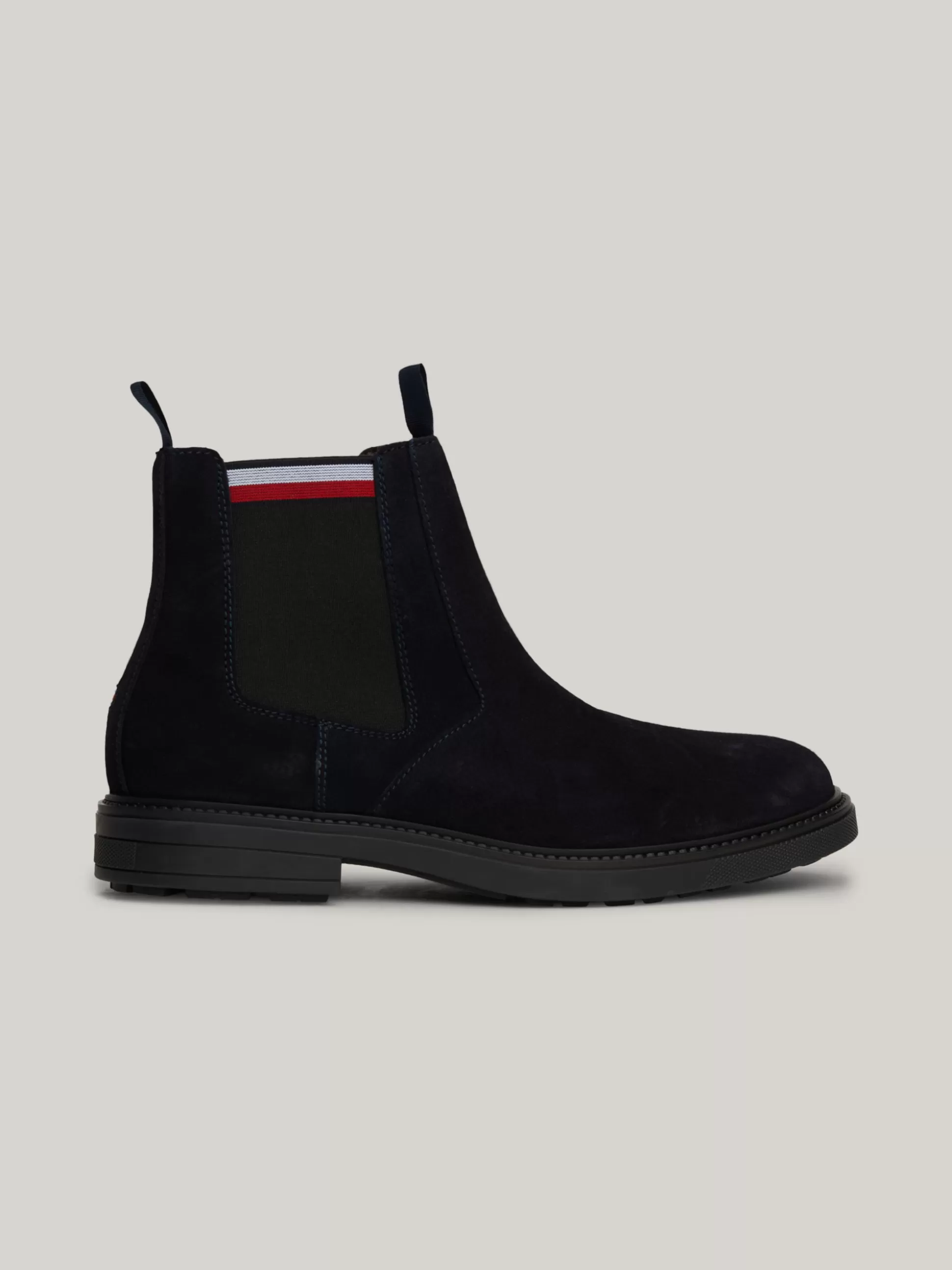 Tommy Hilfiger Sztyblety | Buty^Zamszowe Sztyblety Z Sygnowaną Tasiemką