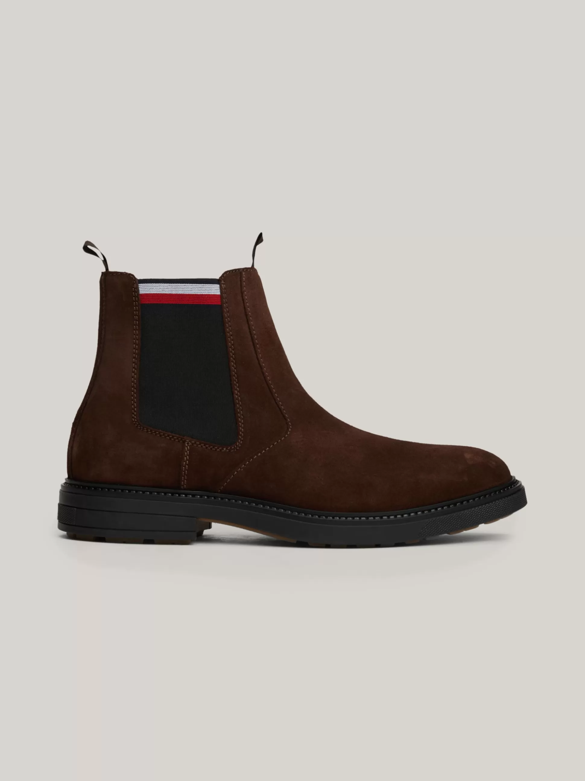 Tommy Hilfiger Sztyblety | Buty^Zamszowe Sztyblety Z Sygnowaną Tasiemką