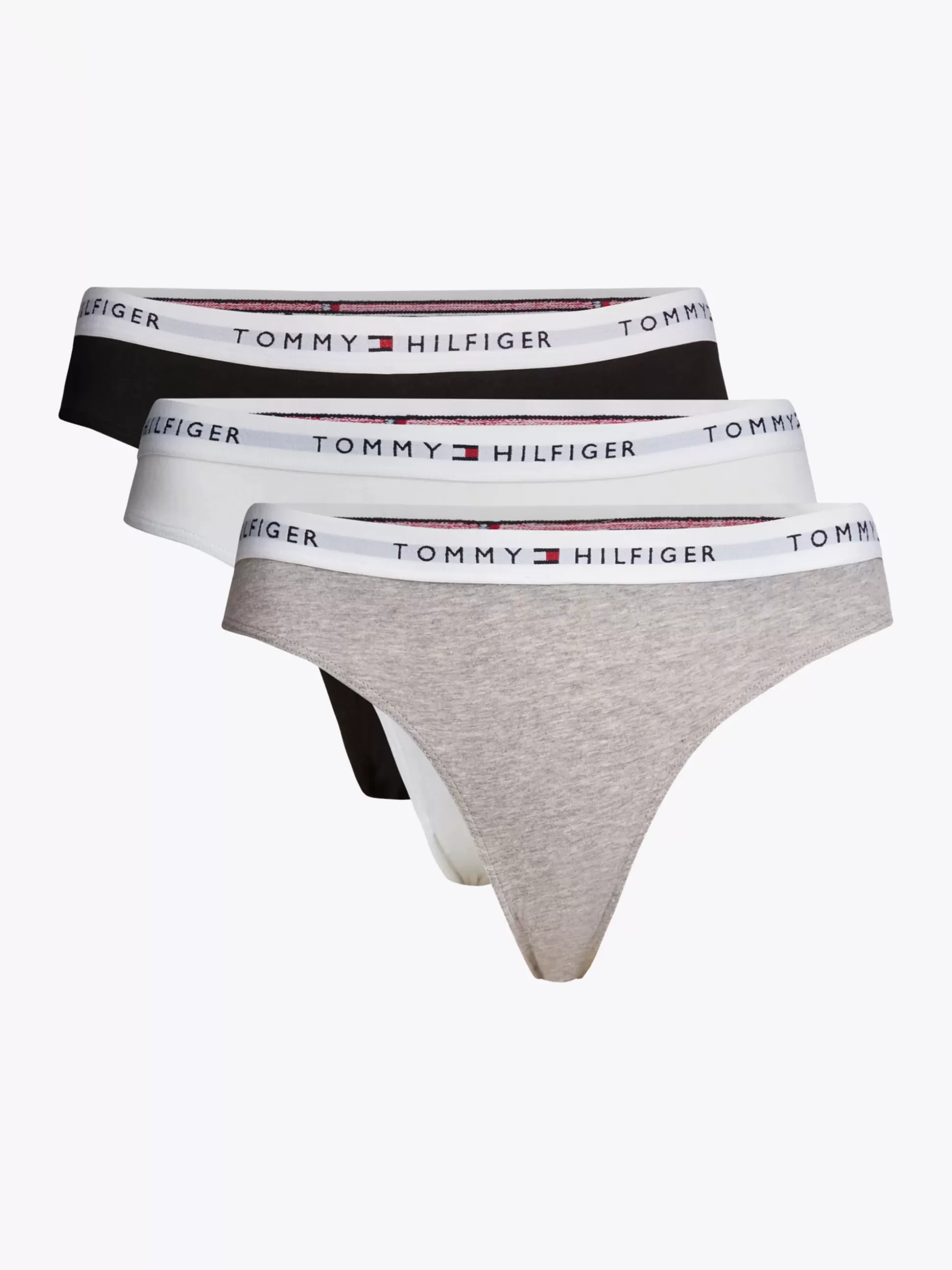 Tommy Hilfiger Figi | Bielizna^Zestaw 3 Par Fig Essential Z Logo Na Pasku