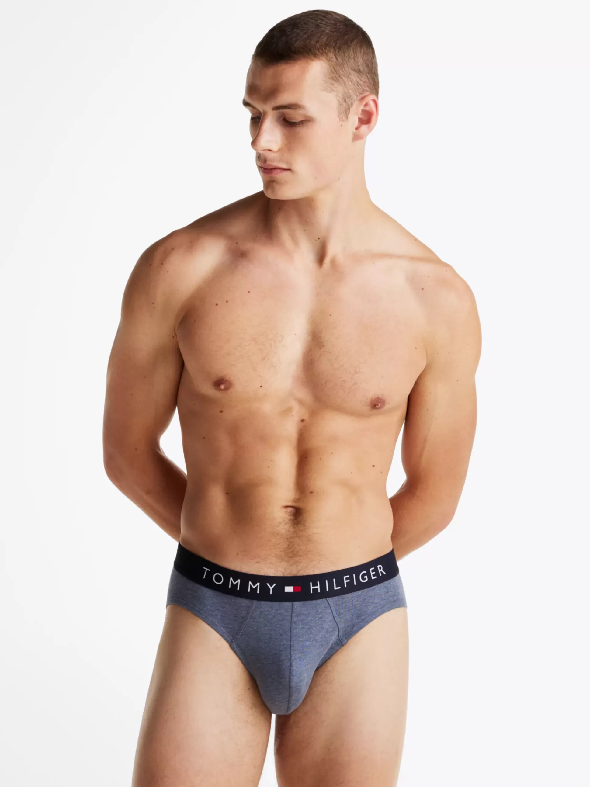 Tommy Hilfiger Obcisłe Bokserki | Bielizna^Zestaw 3 Par Slipów TH Original Z Wzorem