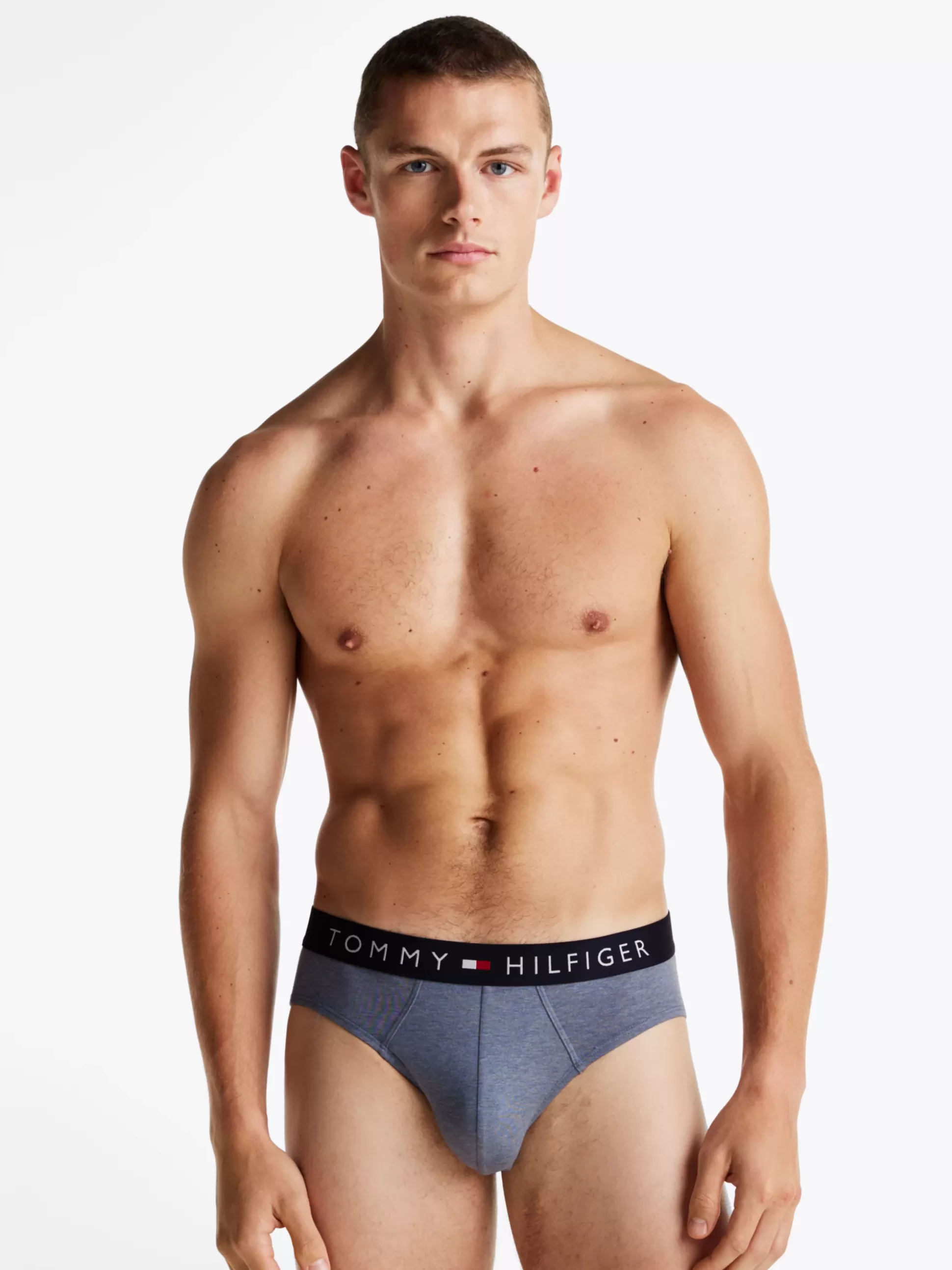 Tommy Hilfiger Obcisłe Bokserki | Bielizna^Zestaw 3 Par Slipów TH Original Z Wzorem