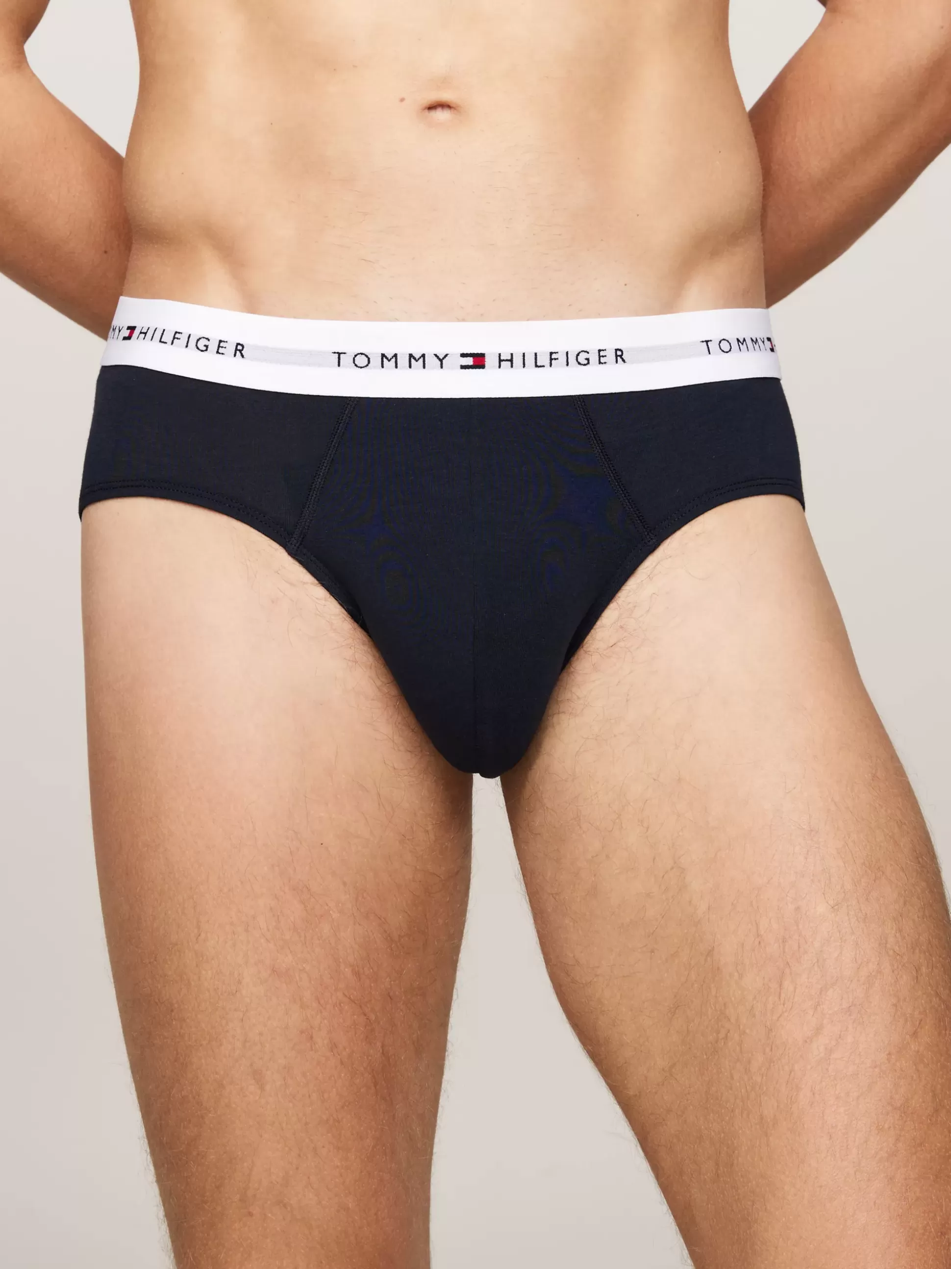 Tommy Hilfiger Bielizna | Obcisłe Bokserki^Zestaw 3 Par Slipów Z Paskiem Z Logo