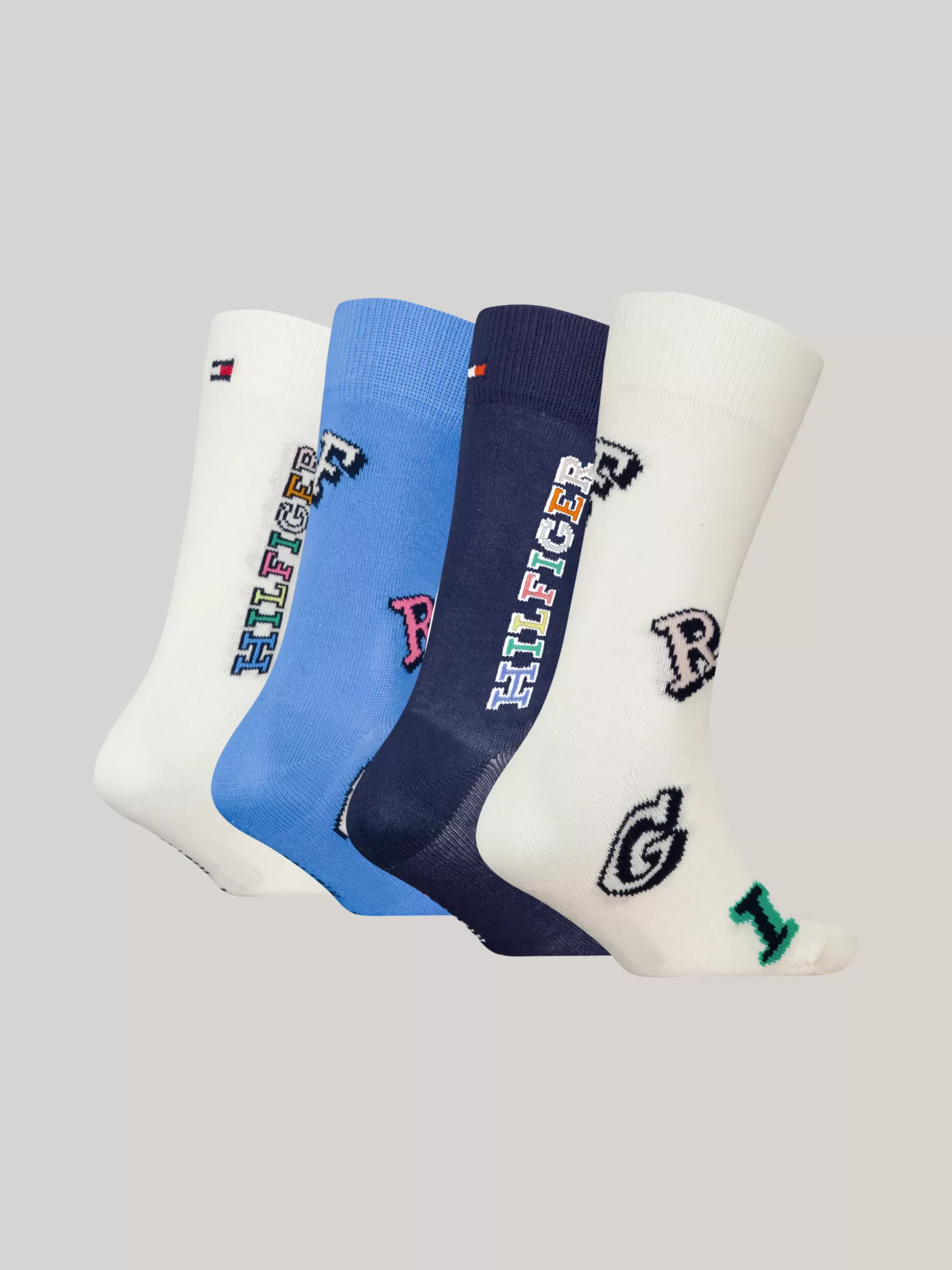 Dzieci Tommy Hilfiger Bielizna & Skarpetki | Underwear & Socks^Zestaw 4 Par Skarpetek Hilfiger Monotype