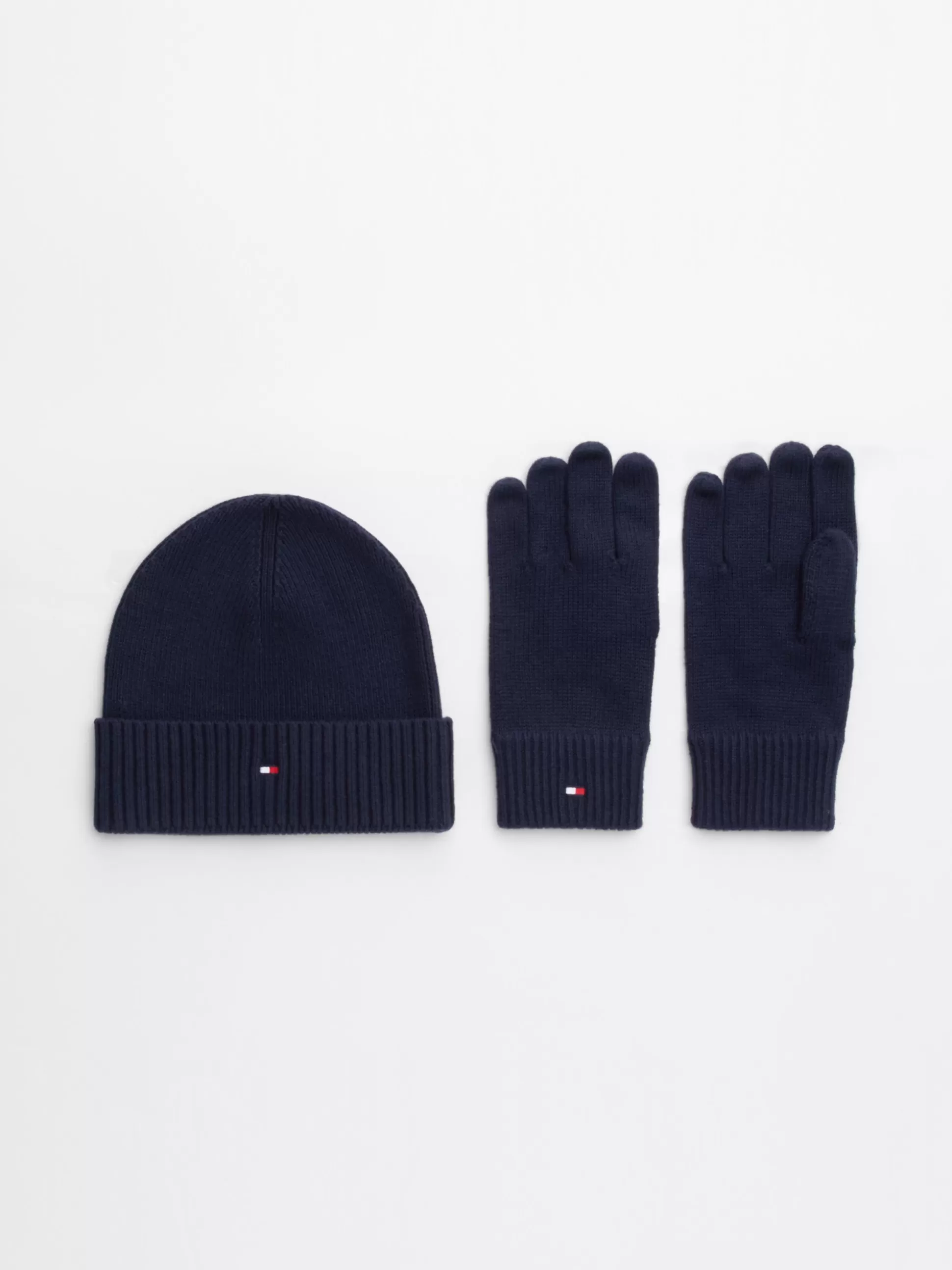 Tommy Hilfiger Czapki I Szaliki^Zestaw: Czapka Beanie I Rękawiczki Z Kaszmirem