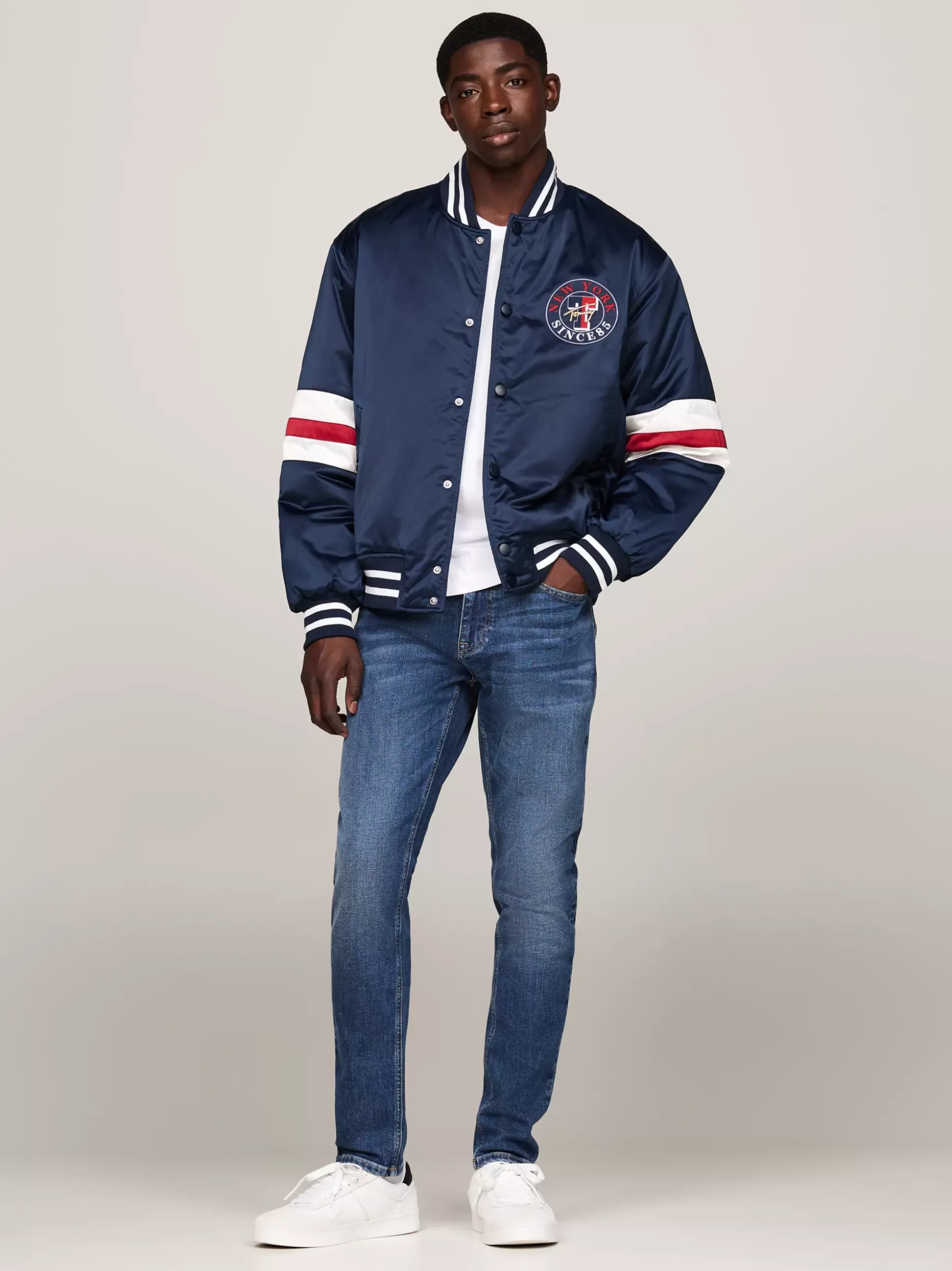 Tommy Hilfiger Jeansy^Zwężane Jeansy Austin Z Przetarciami