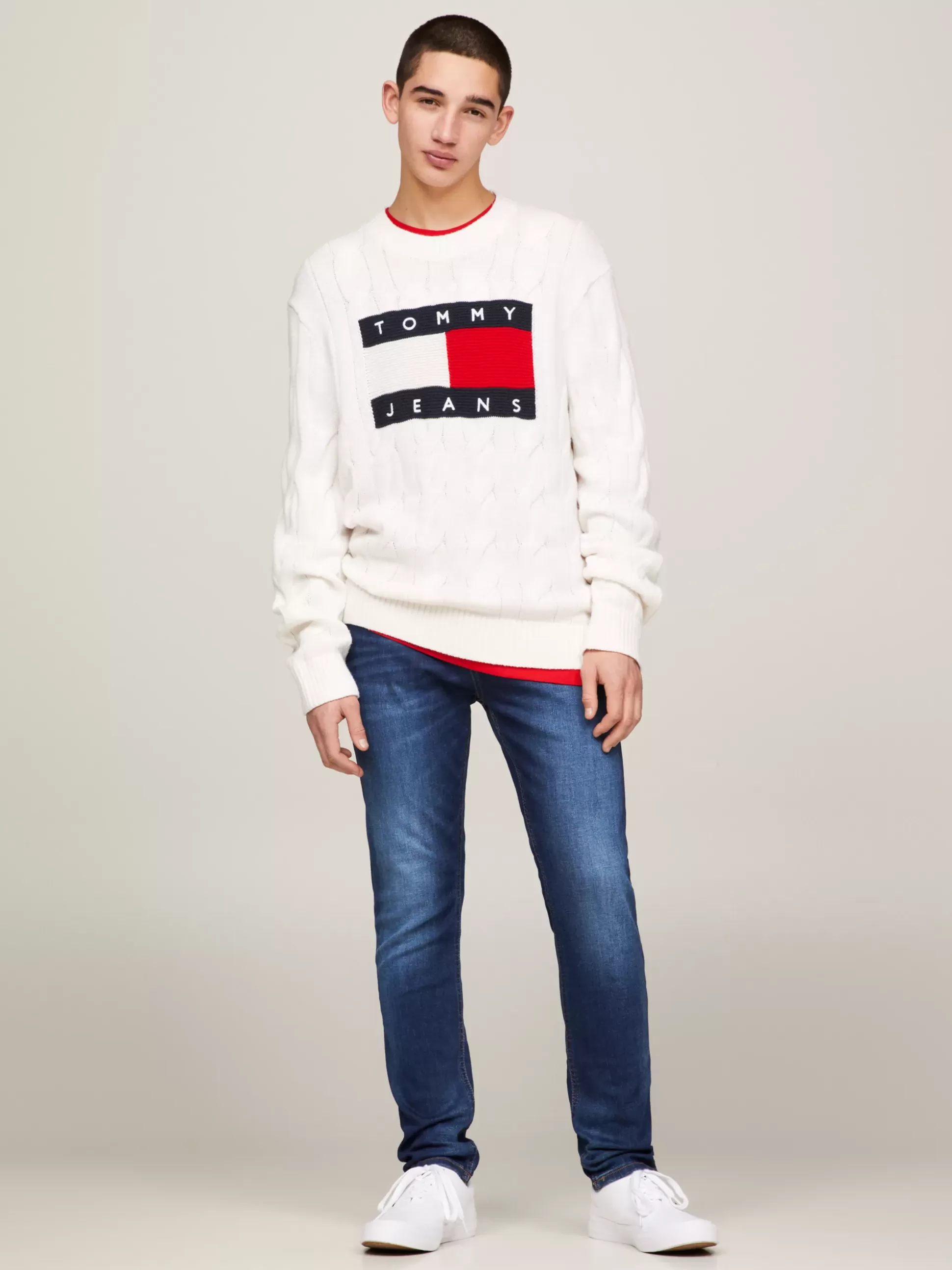 Tommy Hilfiger Jeansy^Zwężane Jeansy O Wąskim Kroju